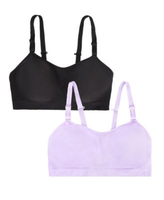 Women's 2-Pack Stretch Wireless Bra With Built in Pads