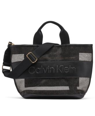 Averil Signature Mesh Large Crossbody Handbag