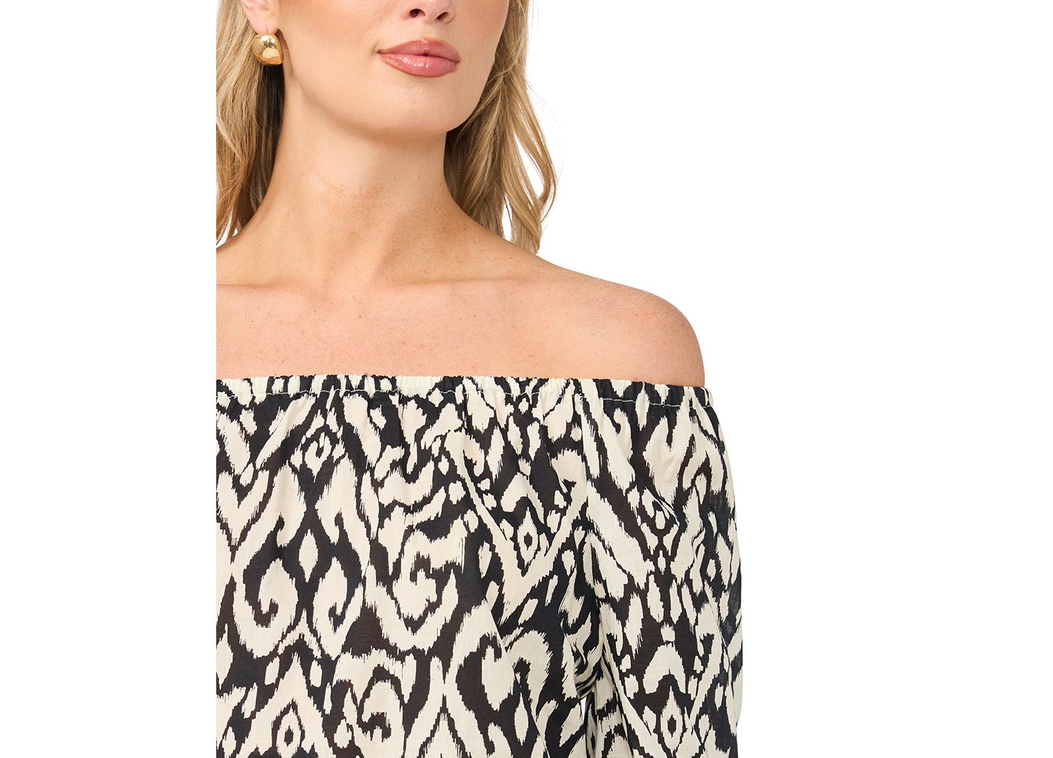 Women's Off-The-Shoulder Long-Sleeve Blouse