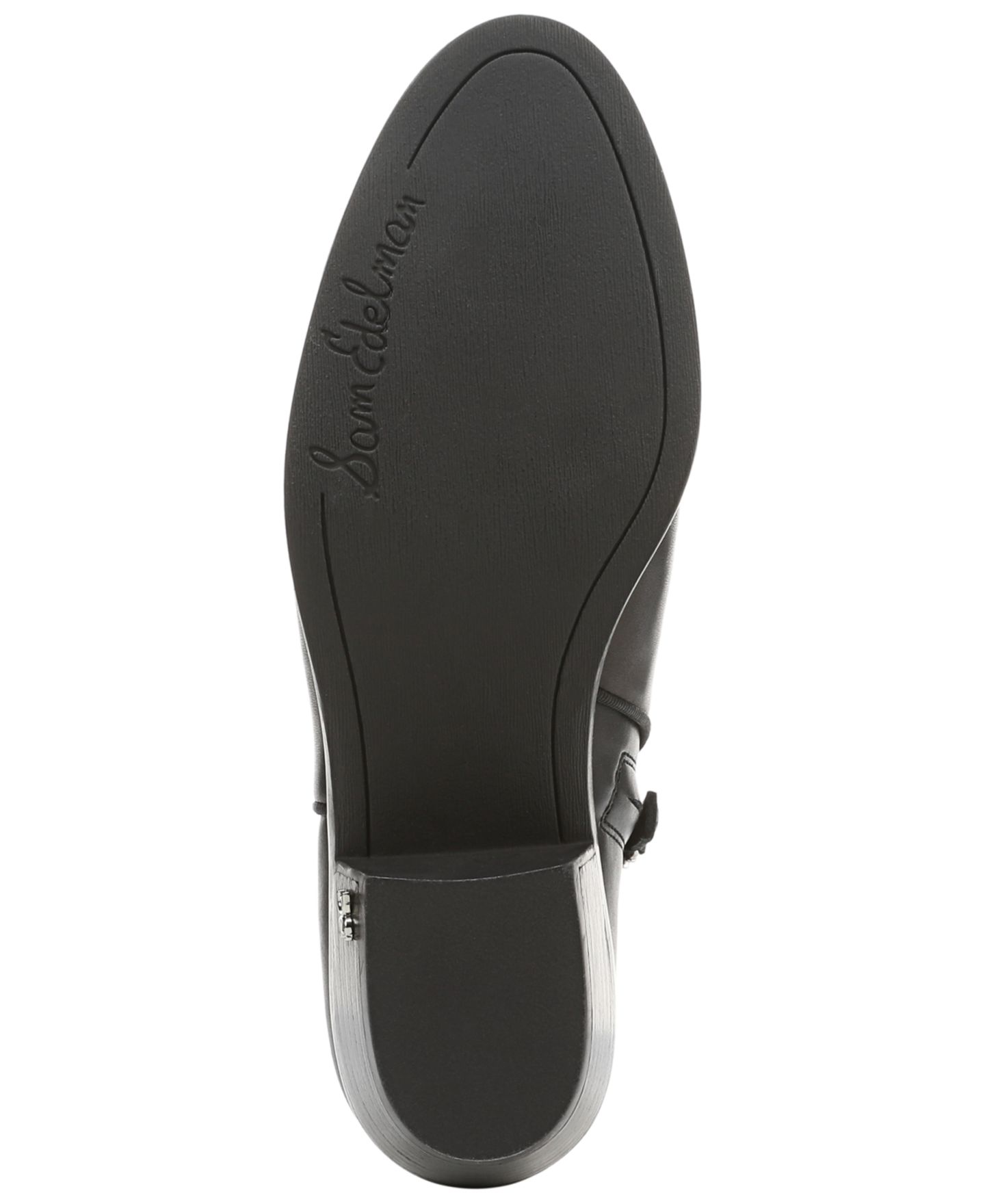 Женские ботинки Sam Edelman Petty Zip Short Booties, цвет: Чёрный кожаный — фото 5