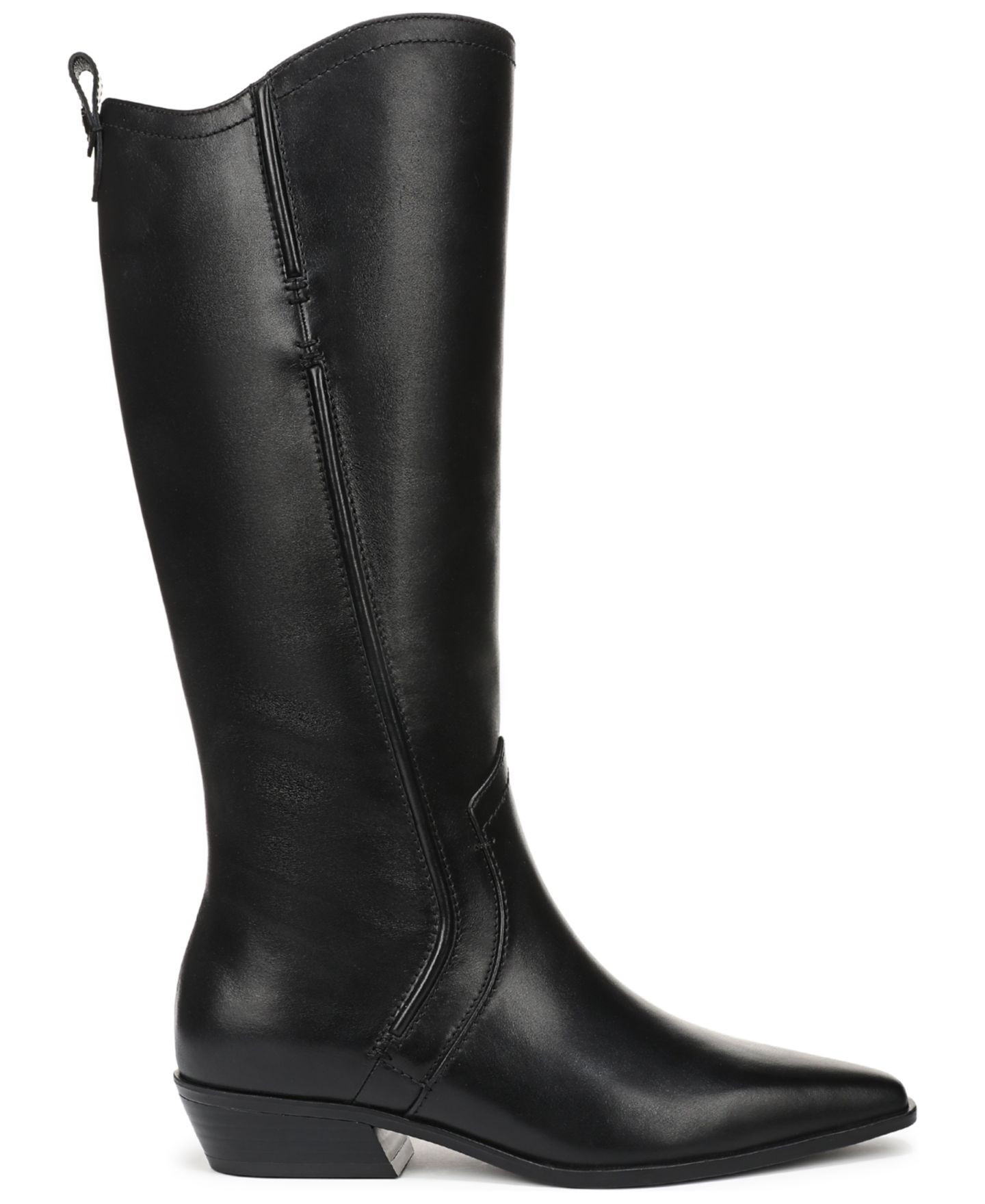 Женские ботинки 27 EDIT Naturalizer Brooke Western Regular, Narrow, and Extra Wide, Zipper Tall, цвет: Чёрный кожаный — фото 2