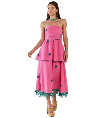 Women's Strapless Daisy Dress