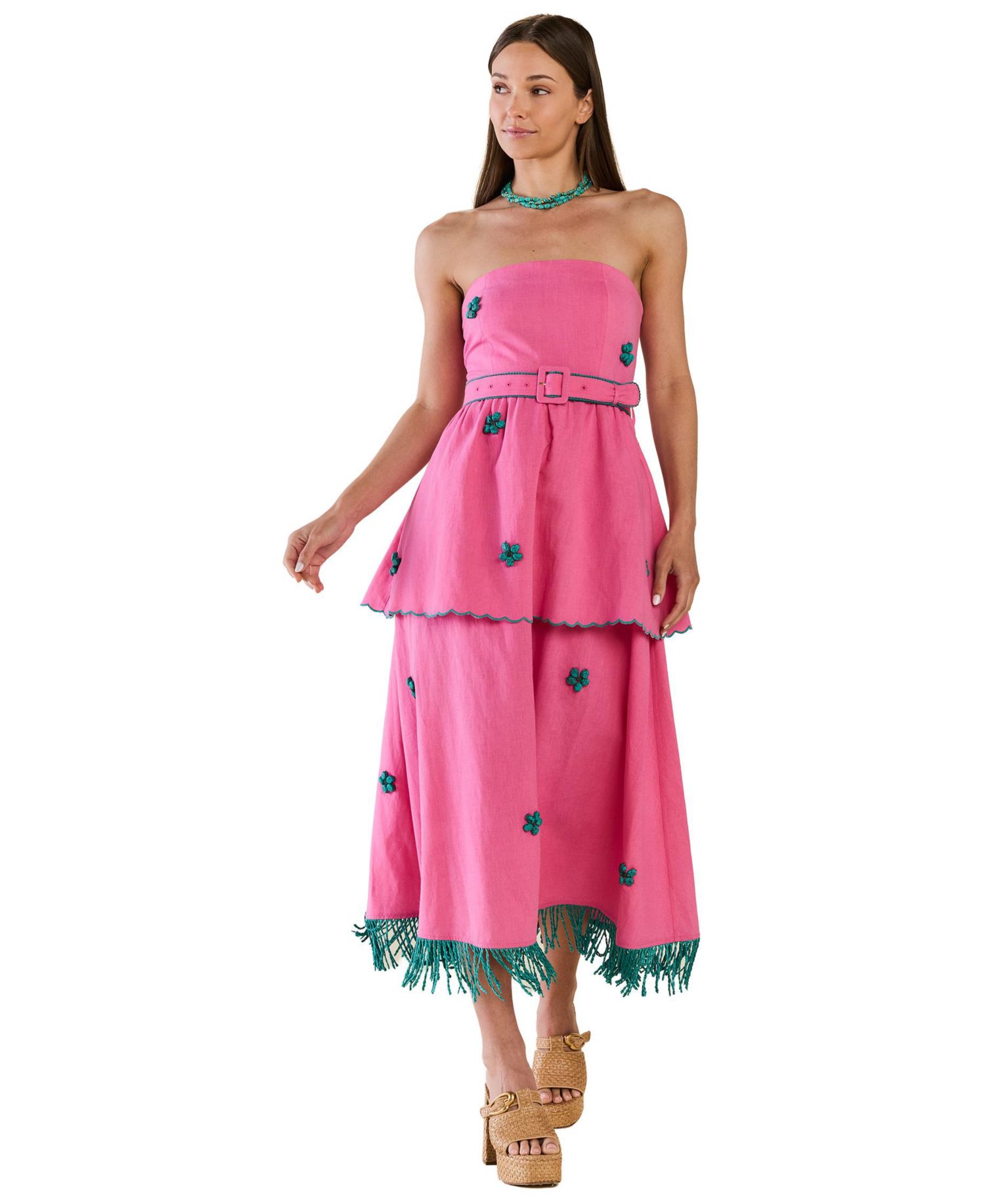 Women's Strapless Daisy Dress