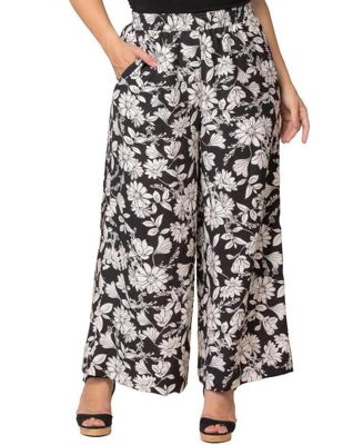 Plus Size Eva Wide Leg Palazzo Pants