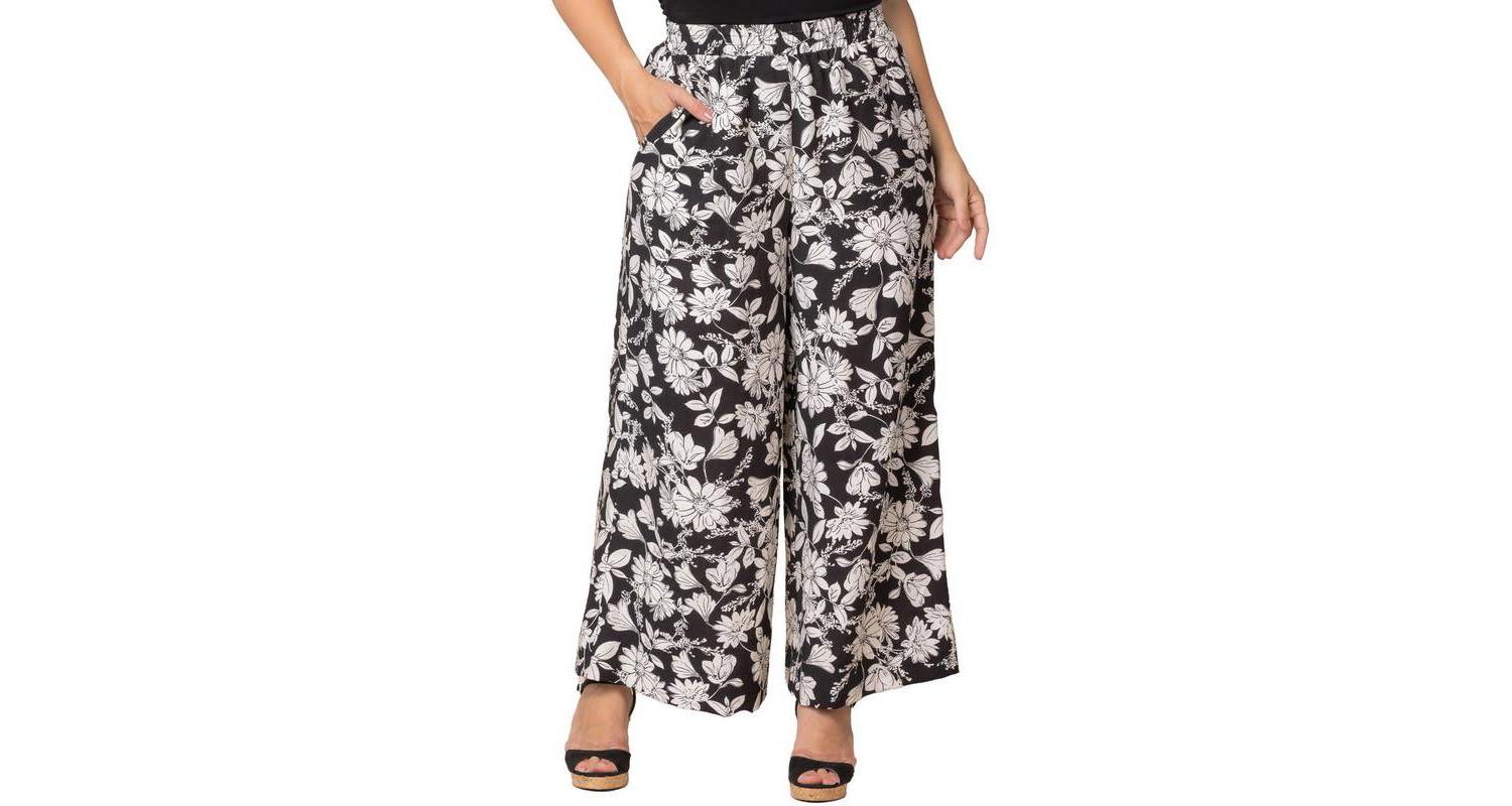 Plus Size Eva Wide Leg Palazzo Pants