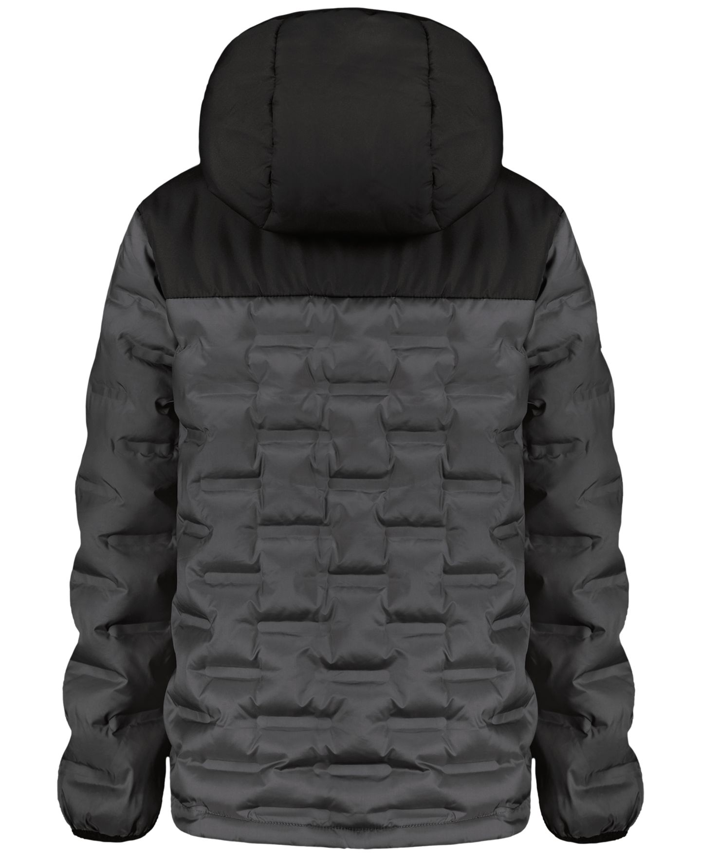 Куртка Under Armour Solid Full-Zip Puffer Hooded Jacket для мальчиков, цвет: Серый / Чёрный — фото 5