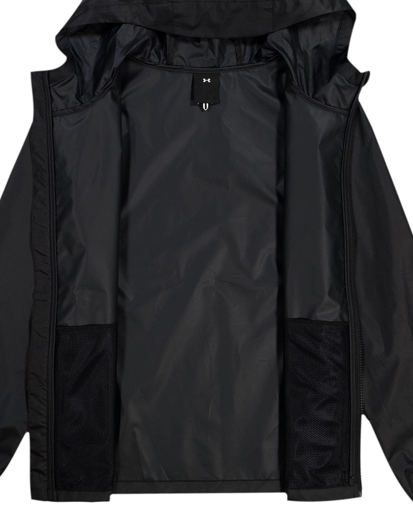 Куртка Under Armour Boys' 8-20 Full-Zip Windbreaker Hooded, цвет: Чёрный — фото 4