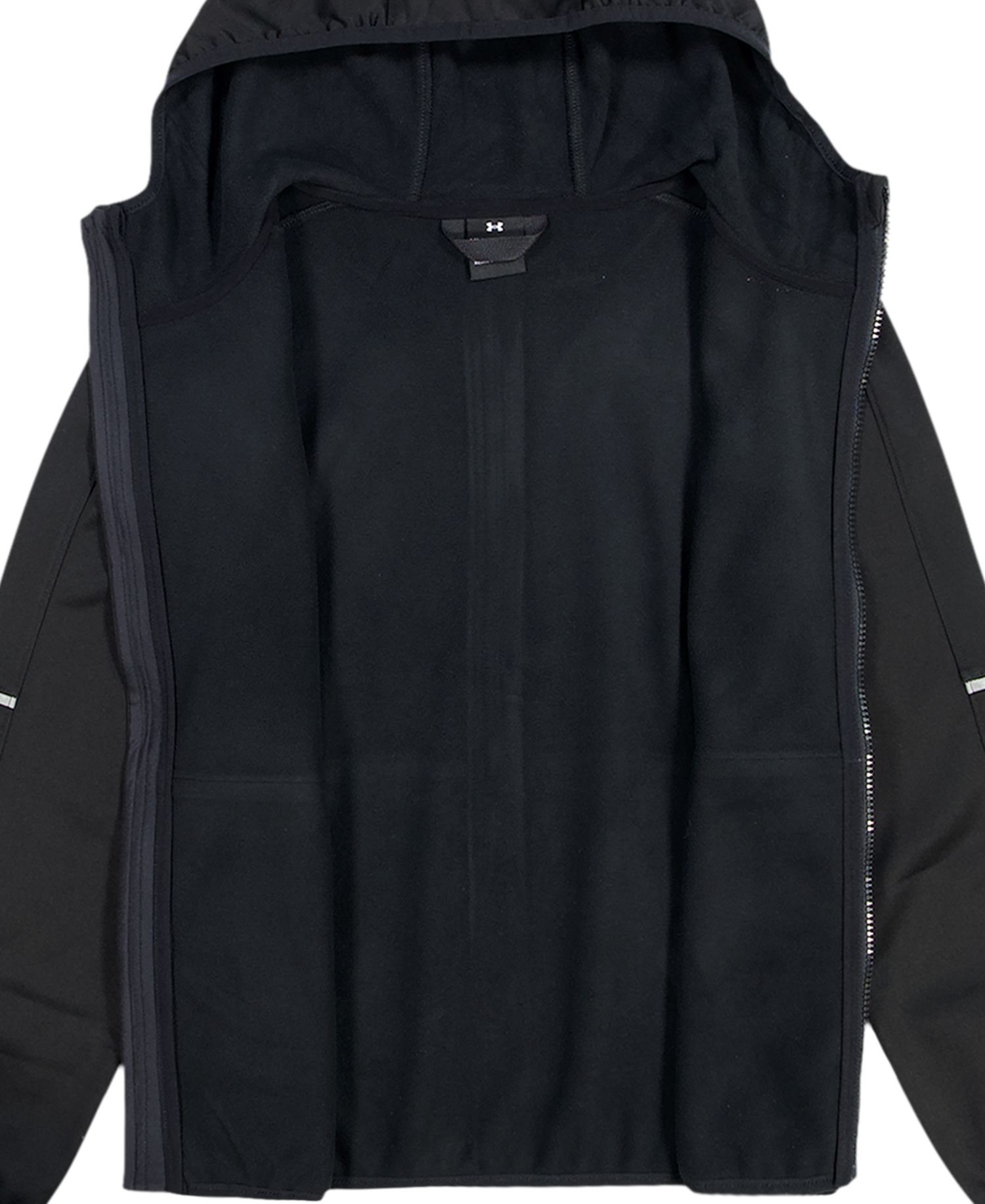 Boys' 8-20 Solid Logo Full-Zip Windproof Hooded Jacket