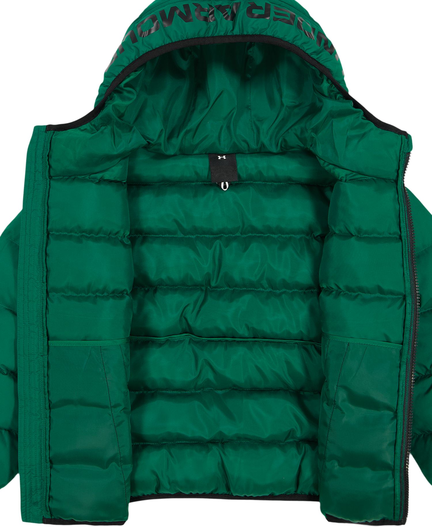Boys' 8-20 Logo Full-Zip Puffer Hooded Jacket