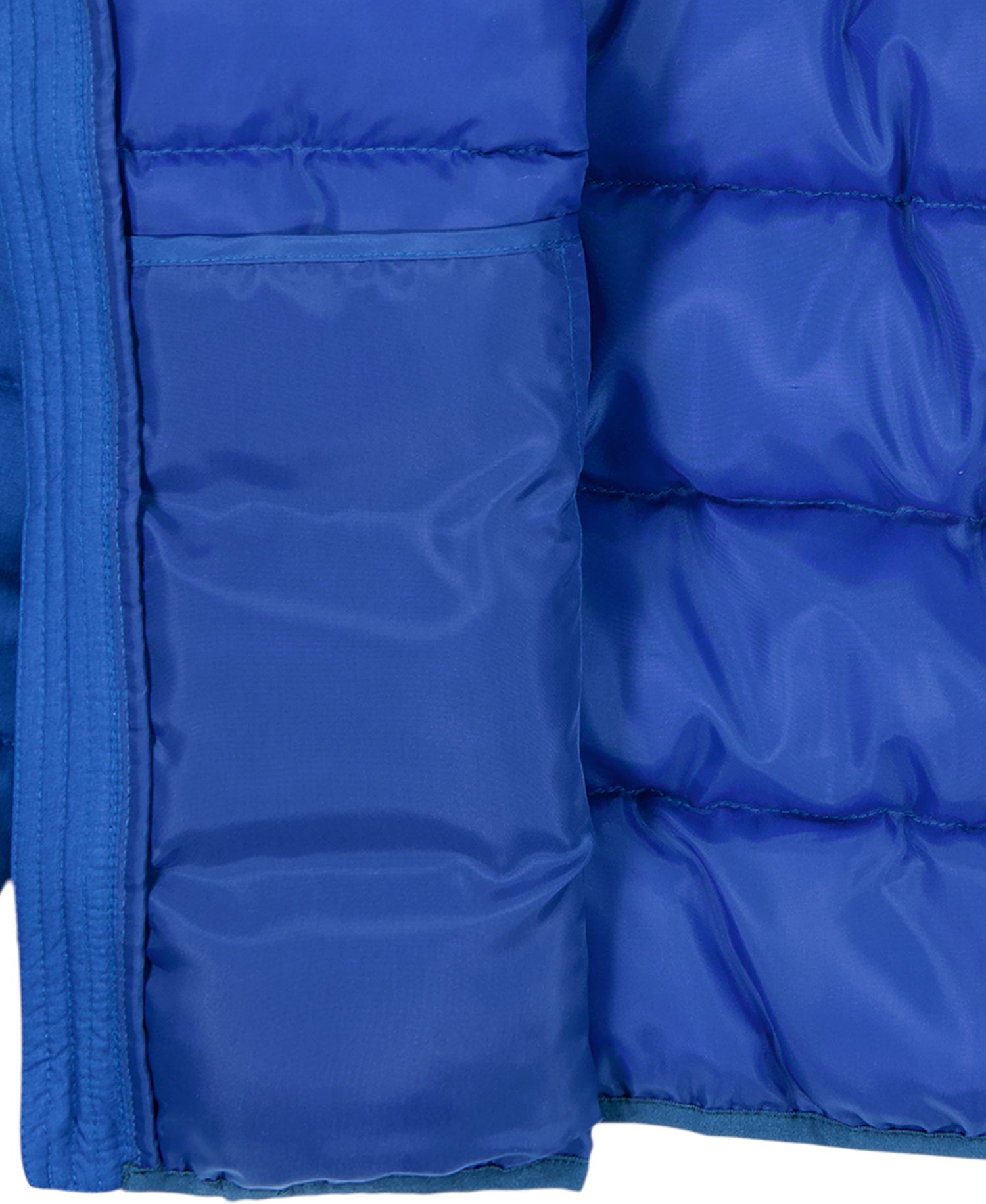 Boys' 8-20 Solid Logo Full-Zip Puffer Hooded Jacket