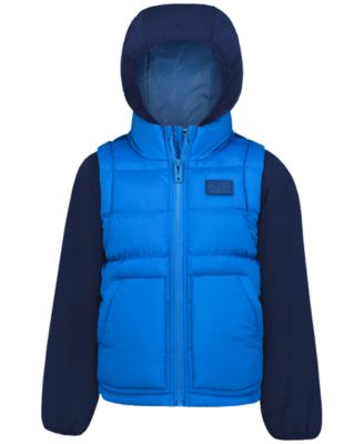 Boys' 8-20 Full-Zip Quilted Hooded Jacket
