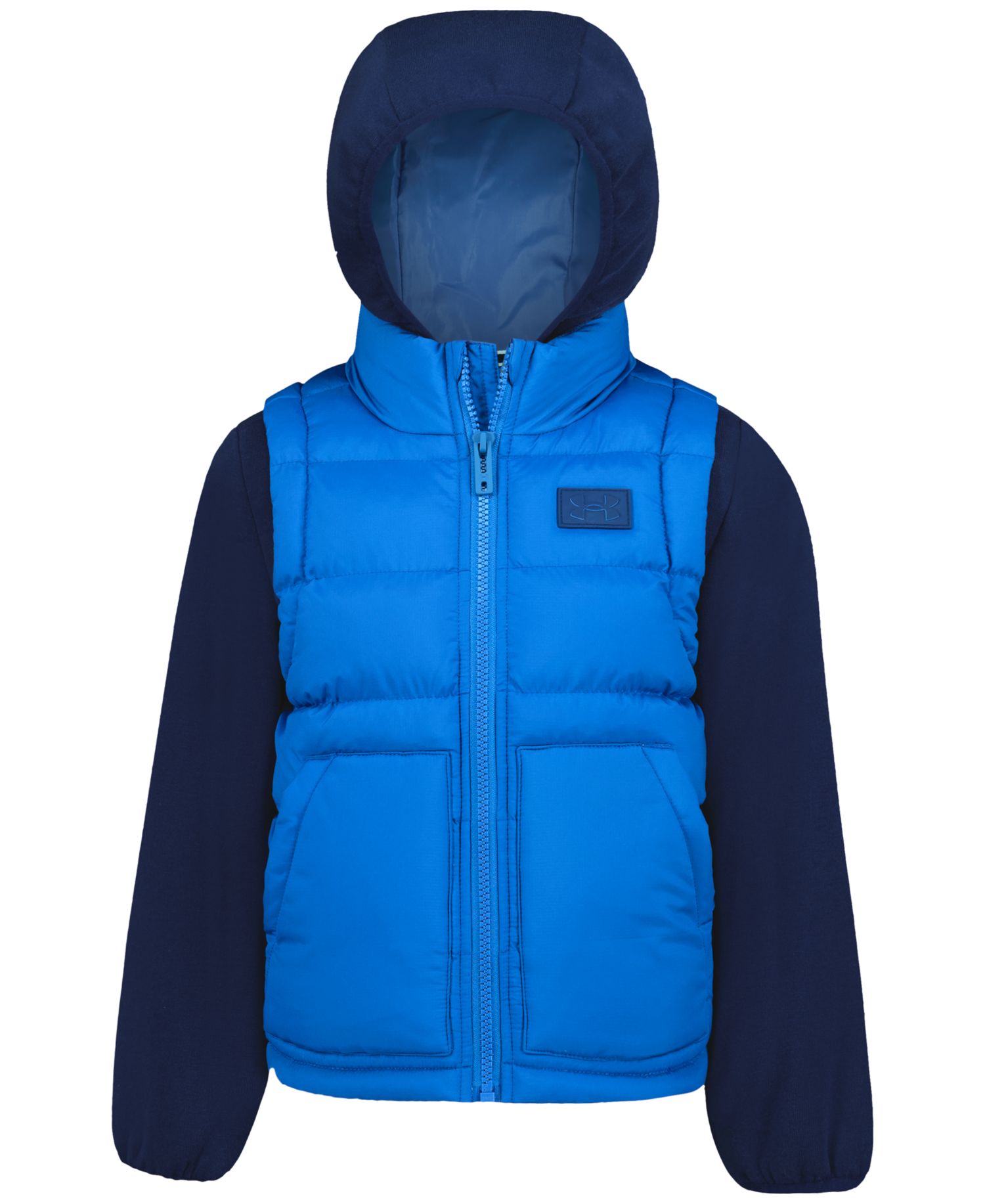 Boys' 8-20 Full-Zip Quilted Hooded Jacket