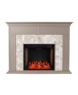 Torlington Marble Tiled  Fireplace