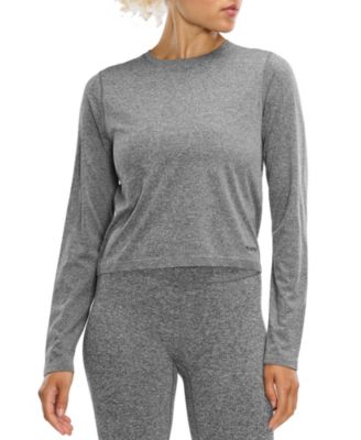 Women's Seamless Melange Long Sleeve