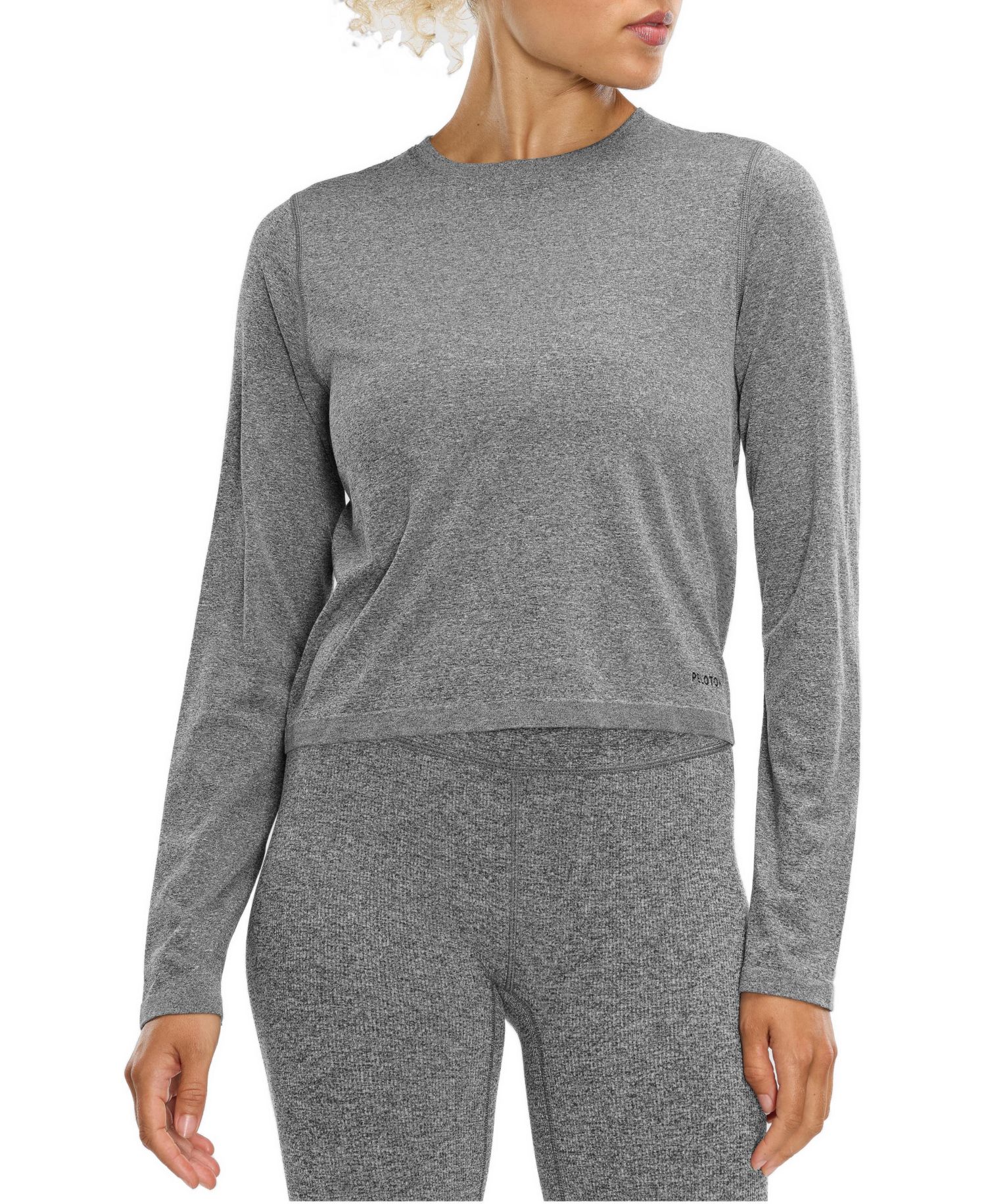 Women's Seamless Melange Long Sleeve