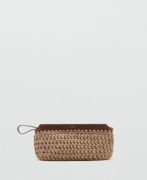 MANGO Natural-Fiber Pouch