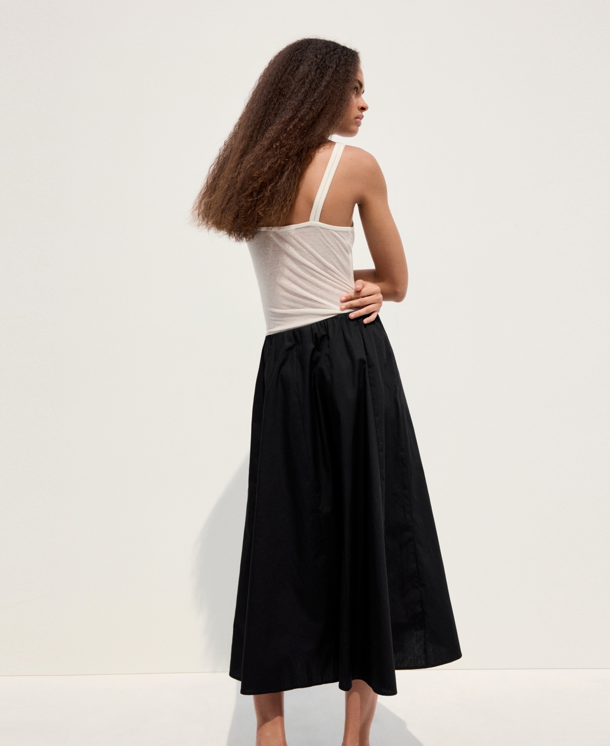 Mango Women's Flared Cotton Skirt