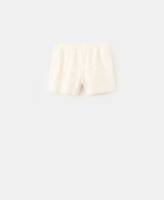 Women's Openwork Embroidery Cotton Shorts
