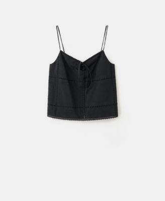 Women's Embroidered Cotton Top