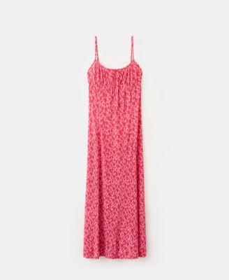 Women's Floral-Print Pleated Dress
