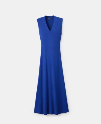 Women's V-Neck Knitted Dress