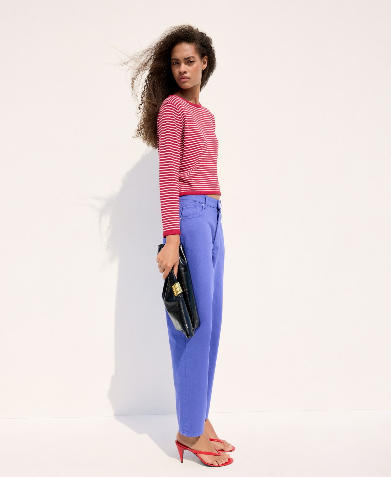 Women's Knit Striped Sweater