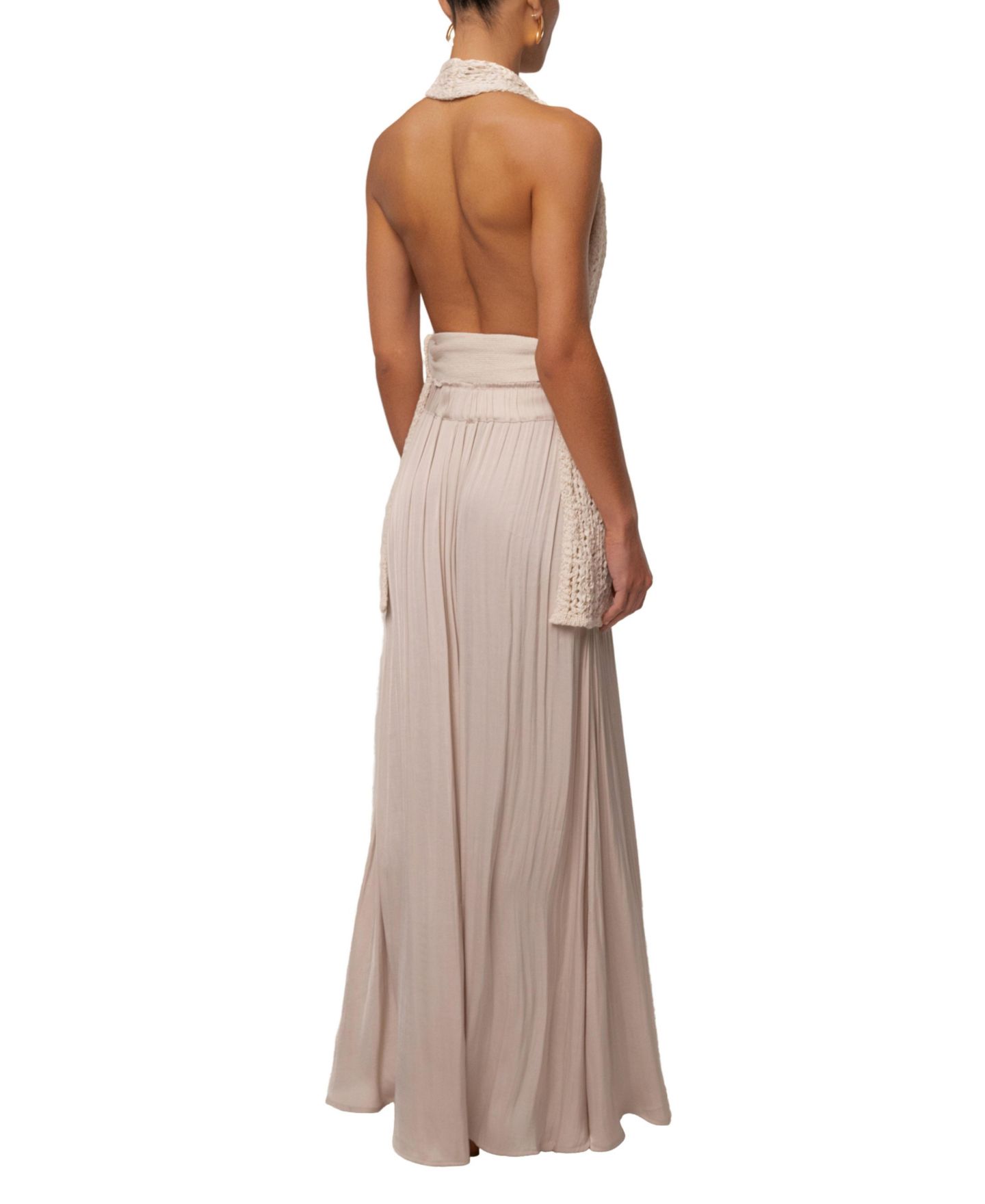 Женская юбка JLUXLABEL River Satin Maxi, цвет: Бежевый — фото 6