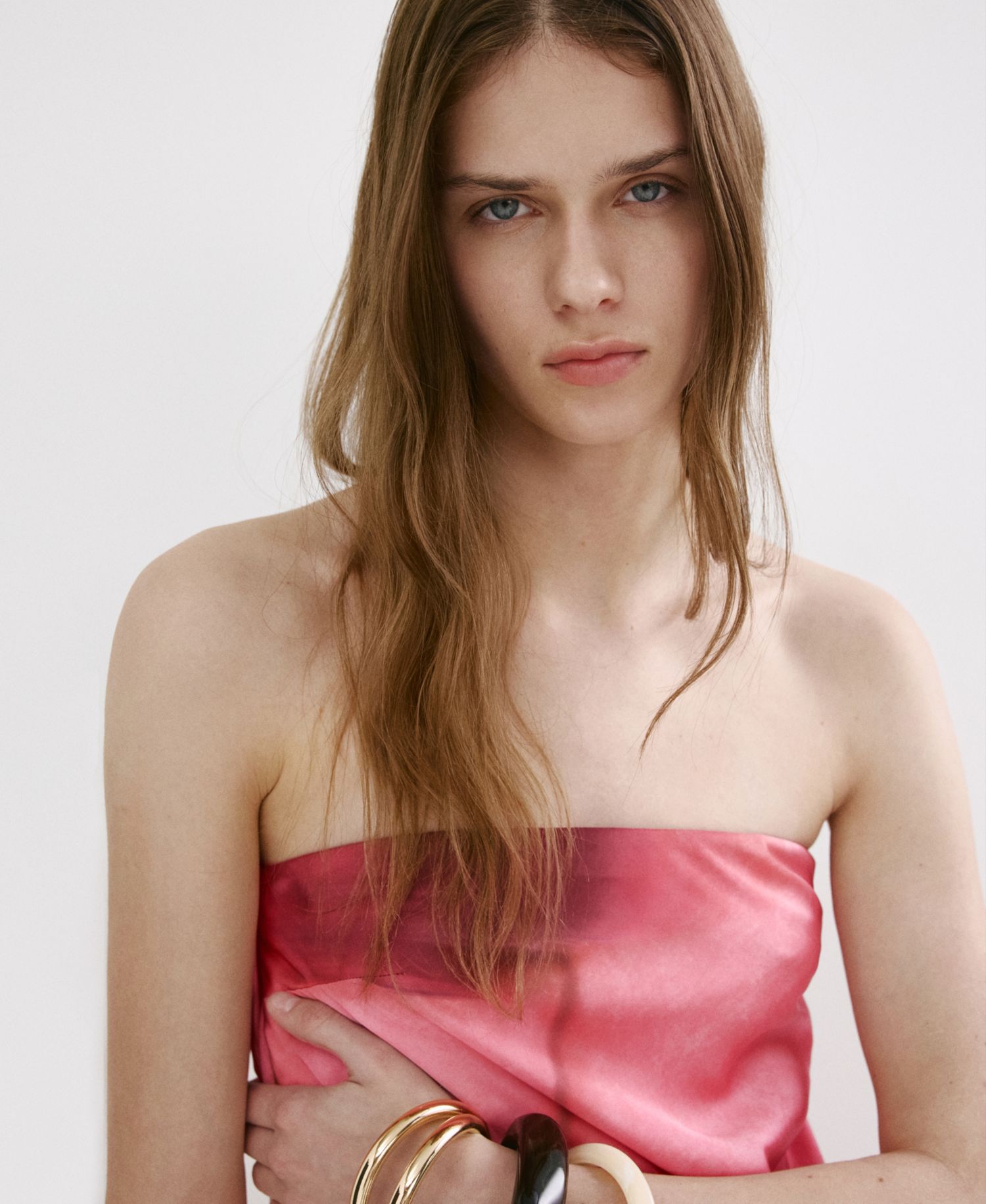 Women's Strapless Floral Dress