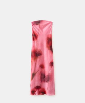 Women's Strapless Floral Dress