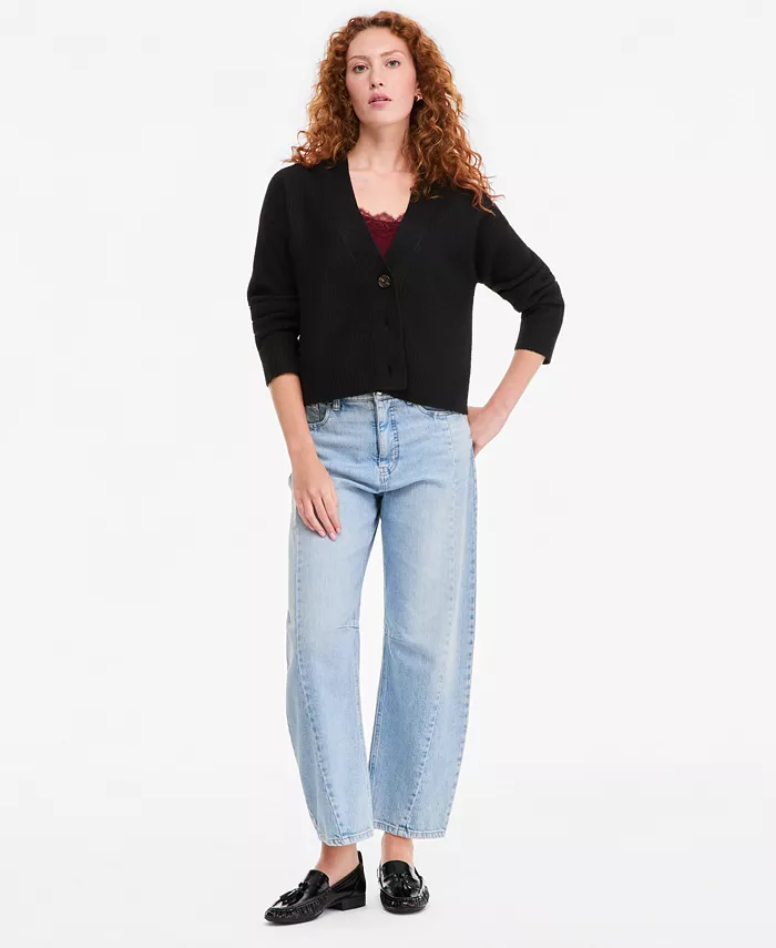 Women's 3 Button V-Neck Cardigan - thumbnail 7
