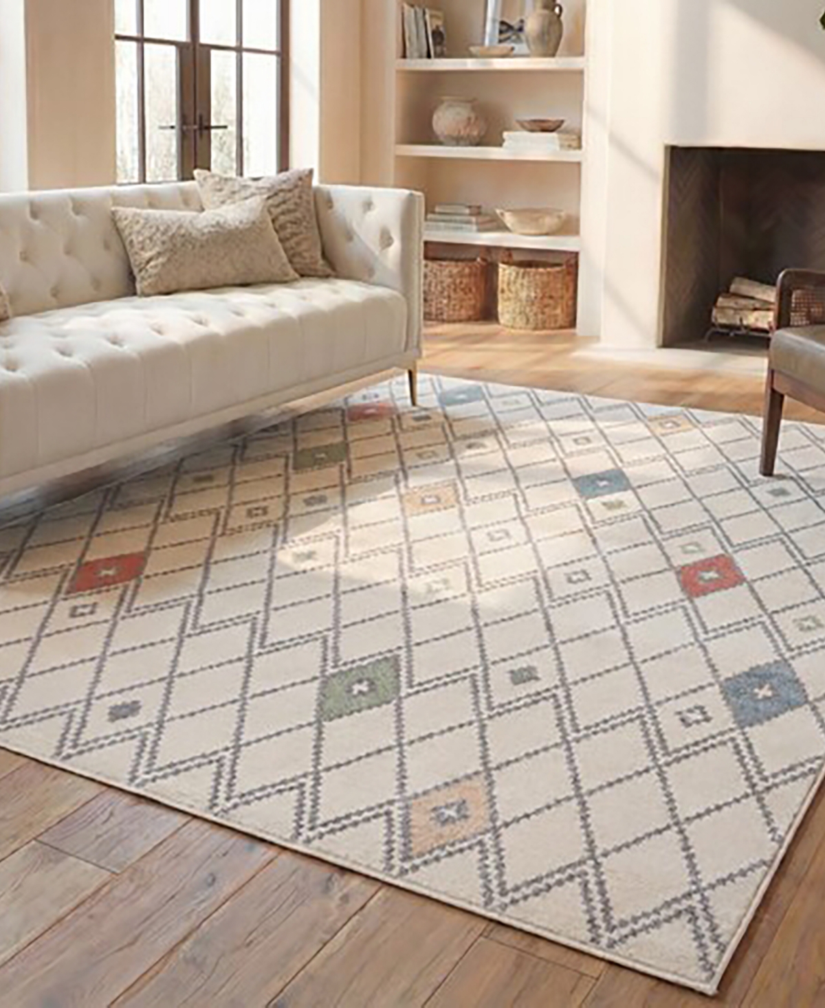 Safavieh Adirondack 132 Ivory and Multi 8' x 10' Area Rug