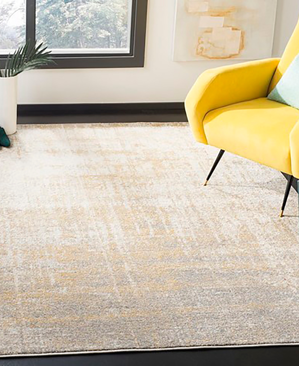 Safavieh Adirondack 207 Creme and Gold 8' x 10' Area Rug