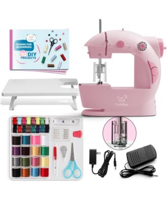Clara Clark Mini Portable Sewing Machine & Complete Supplies Kit for Beginners and Kids - 48 Piece