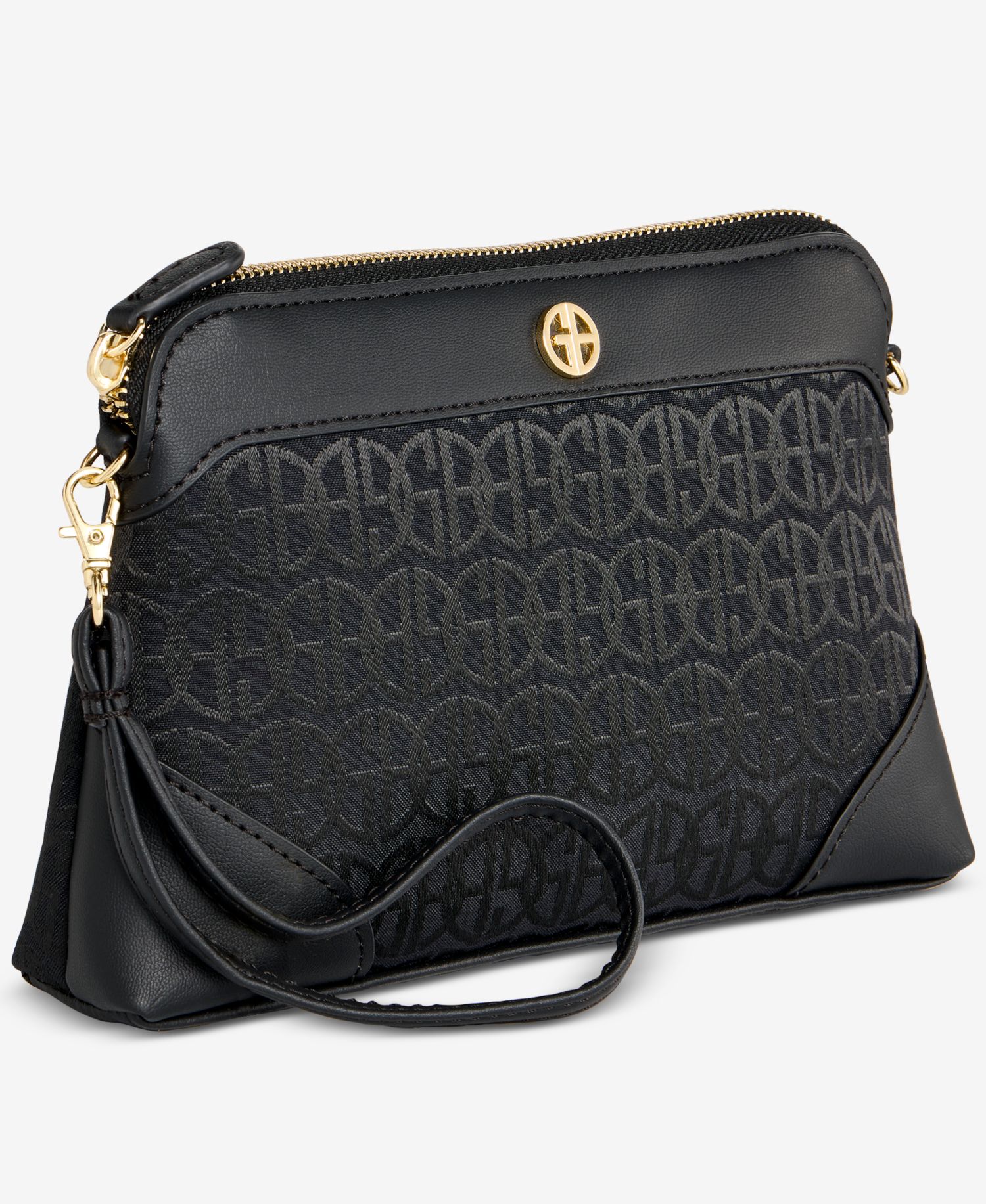 Jacquard Crossbody Wristlet