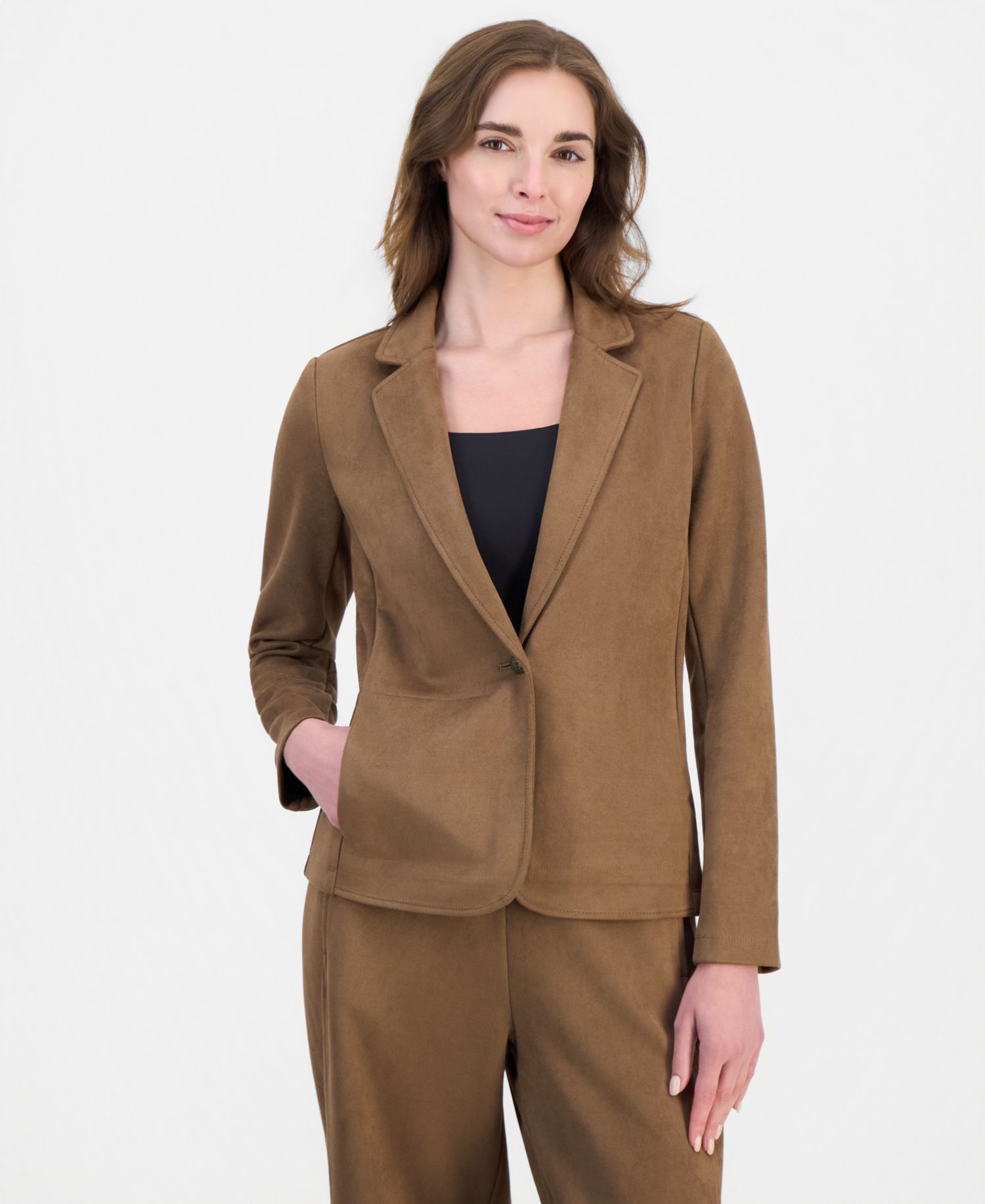 Women's Faux-Suede Blazer