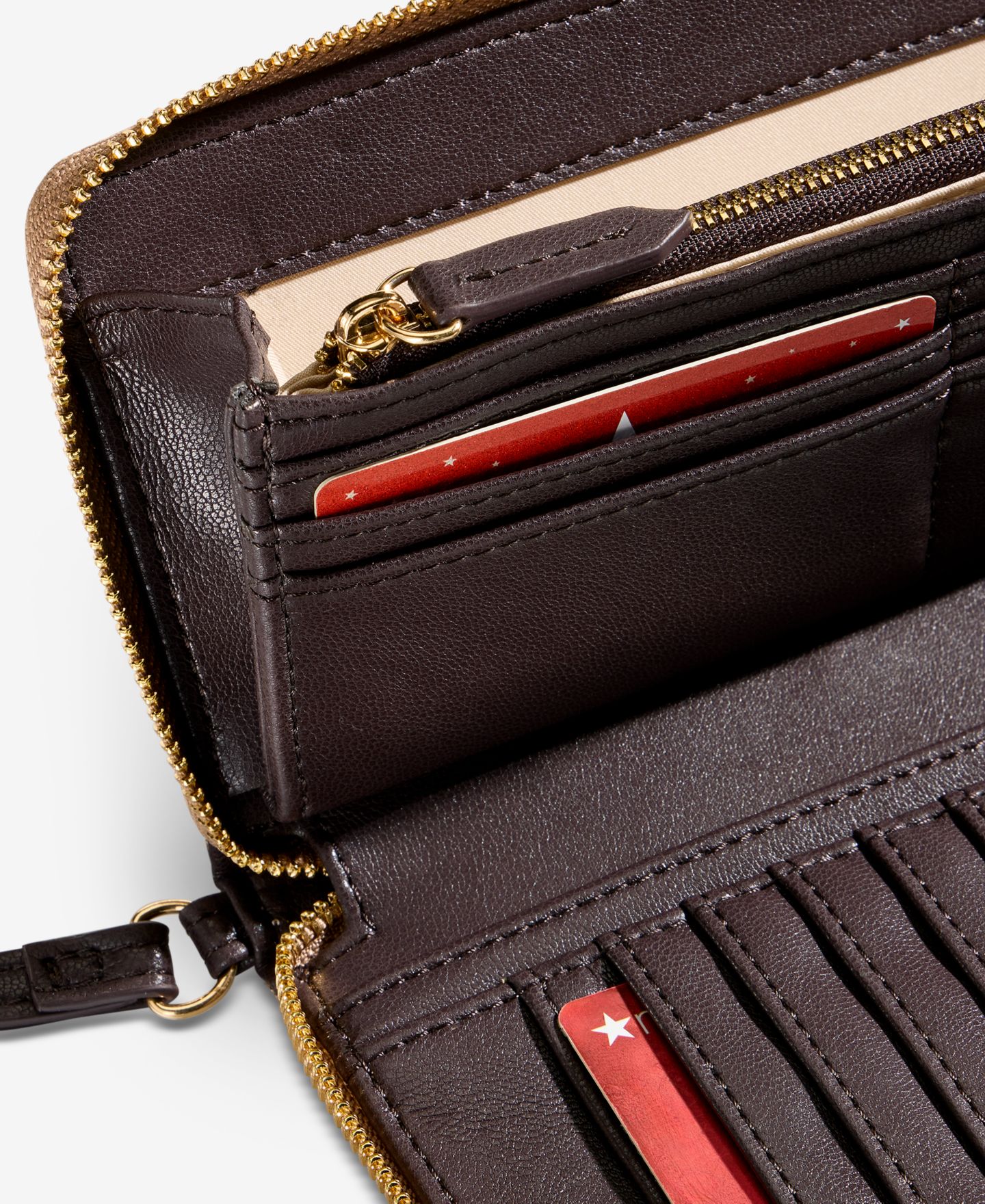 Женский кошелёк I.N.C. International Concepts Hazell Bloom Studded Zip-Around Wallet, цвет: Золотой — фото 4