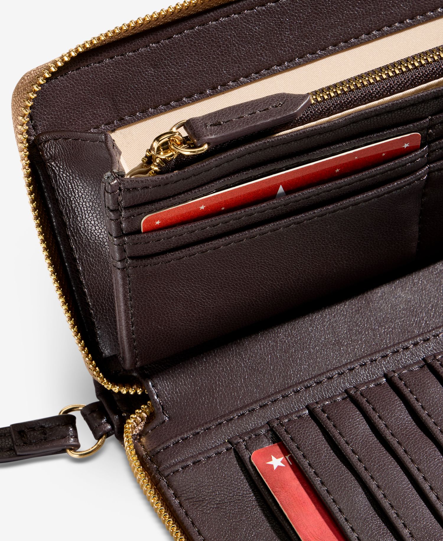 Hazell Bloom Studded Zip-Around Wallet