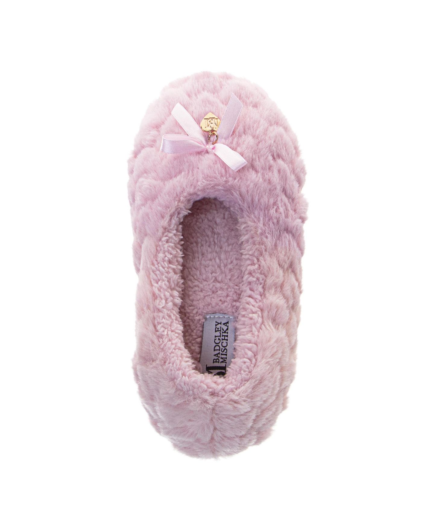 Женские тапочки Badgley Mischka Soft Slippers, цвет: Розовый — фото 5