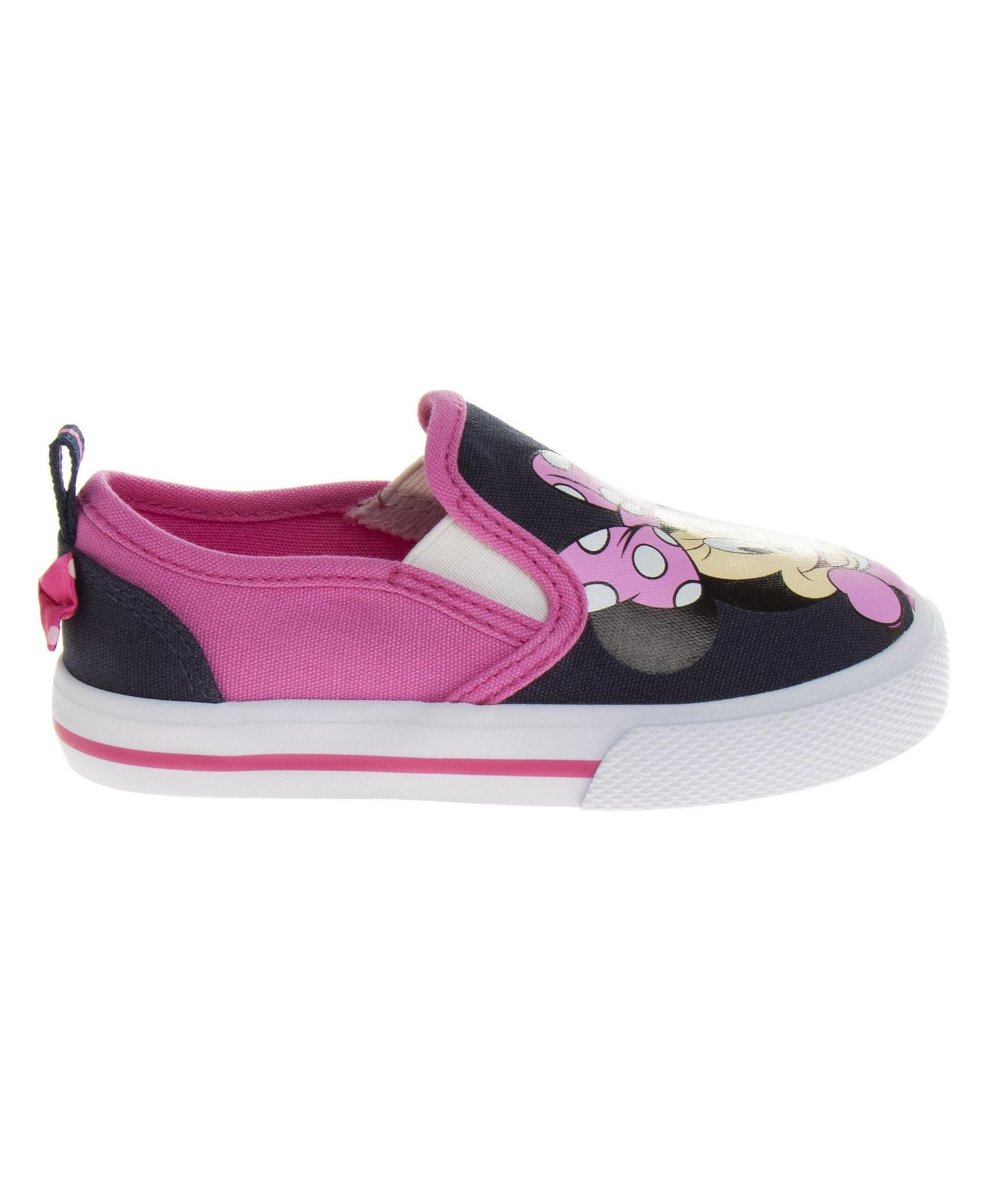 Toddler Girls Mouse Slip On Canvas Sneakers Casual Ready Comfort Fit