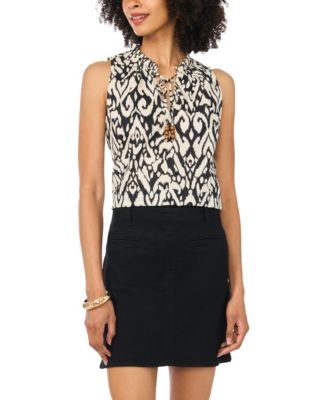Women's V-Neck Front Slit Top