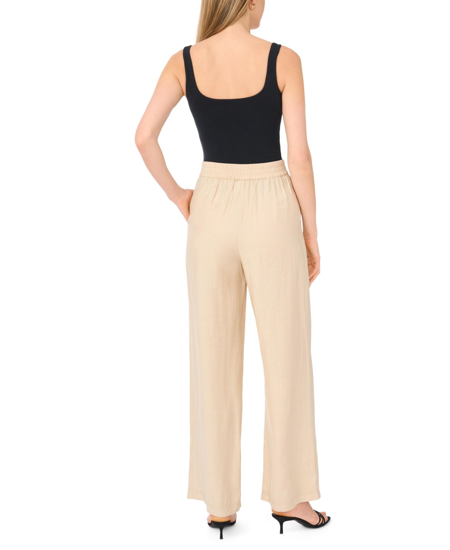 Women's Pleated Wide-Leg Pants