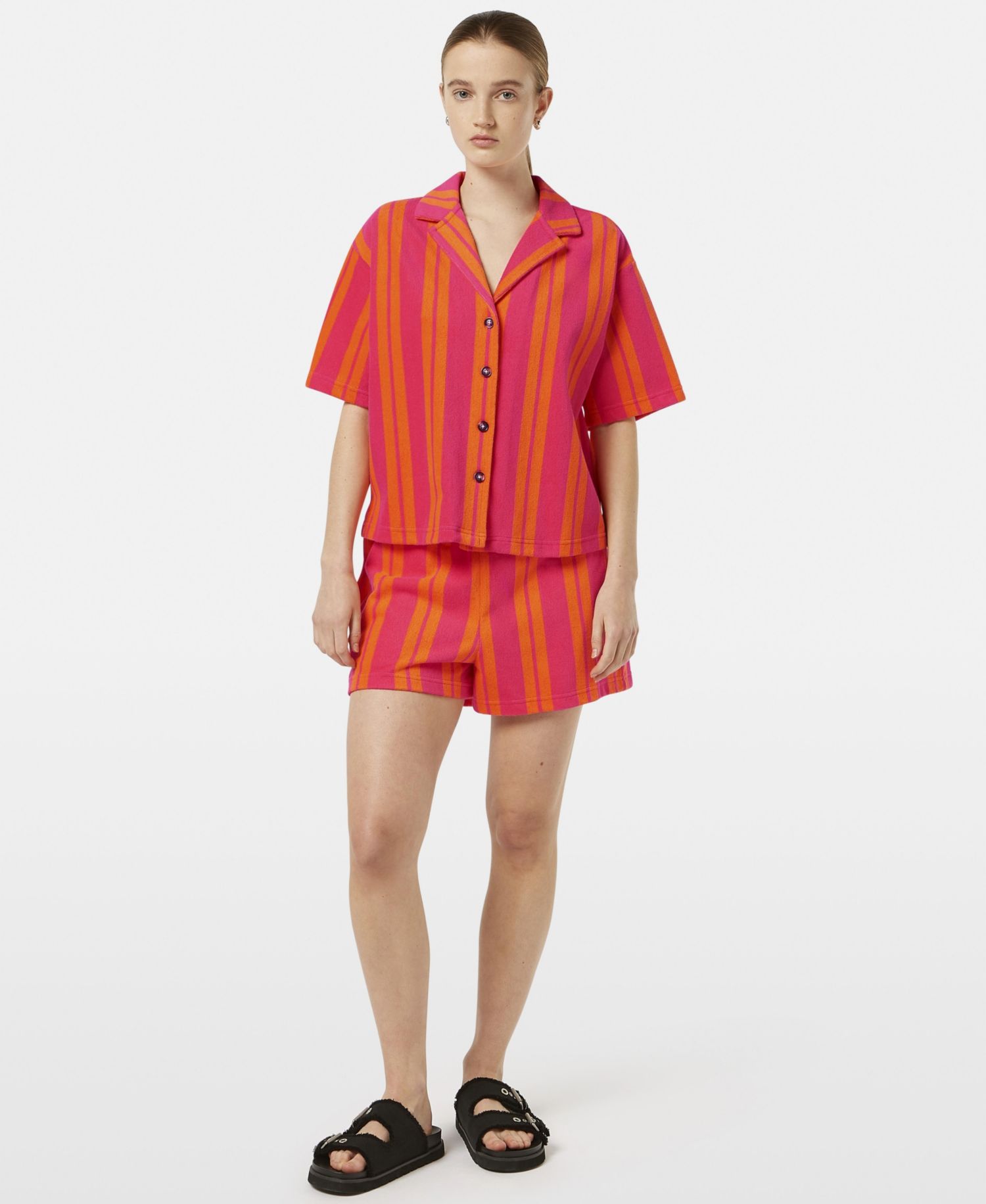 Women's Towelling Short Sleeve Shirt