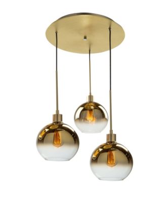 Morning Mist 19.75" Metal 3-Light Pendant