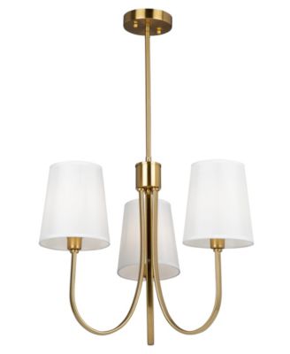 Rhythm 23.6" Metal 3-Light Chandelier