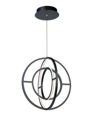 Celestial 16" Metal LED Orb Chandelier