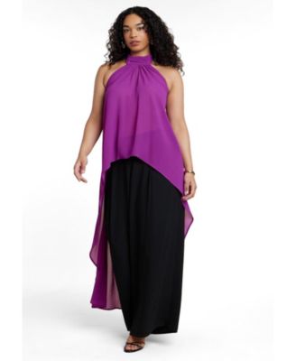 Women's High-Low Halter Top