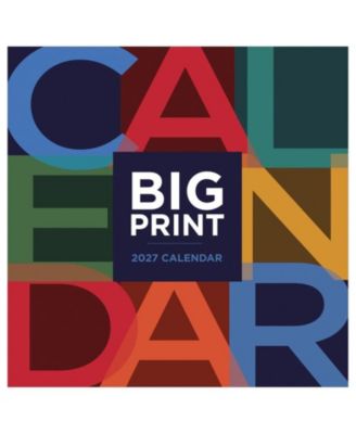 2027 Big Print Wall Calendar