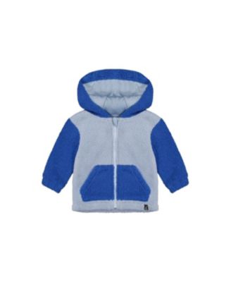 Baby Boys (3M-24M) Hooded Zip Sherpa Jacket