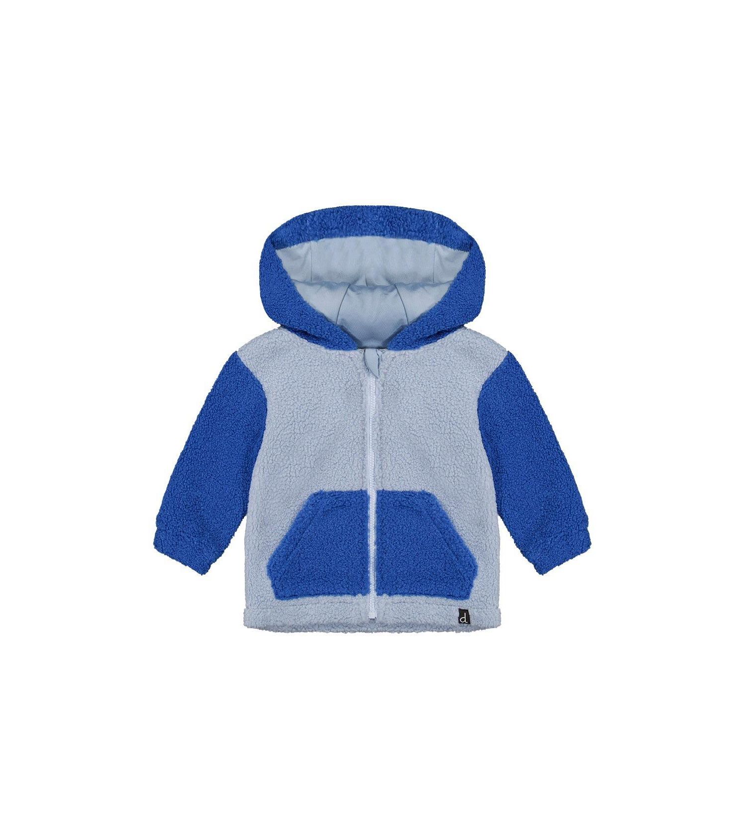 Baby Boys (3M-24M) Hooded Zip Sherpa Jacket