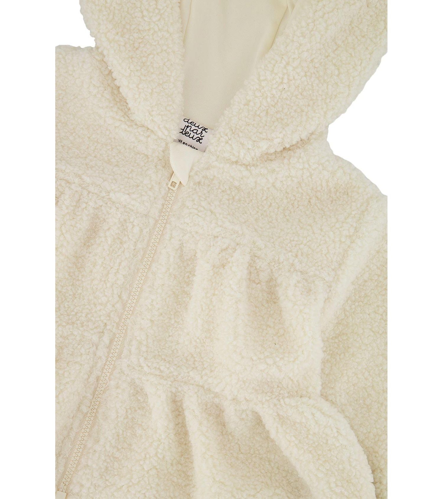 Baby Girls (3M-24M) Hooded Zip Sherpa Jacket